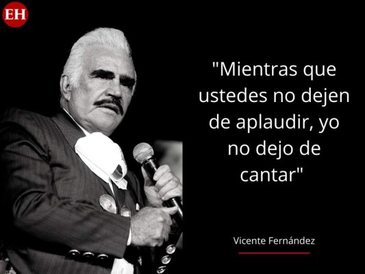 12 frases memorables de Vicente Fernández