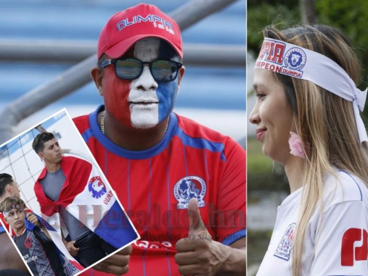 Bellezas y ambiente de la afición merengue en el Olímpico para el clásico capitalino en SPS