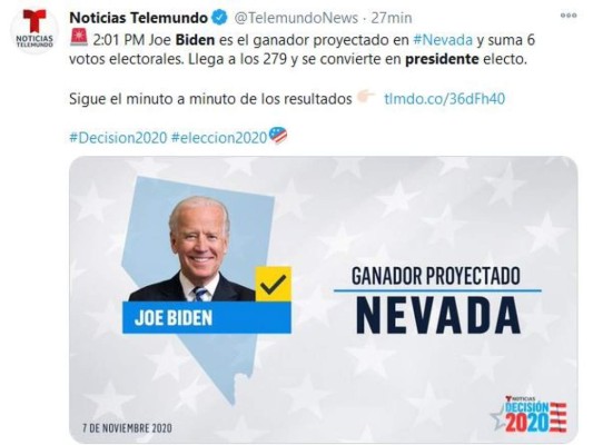 Así informa el mundo el triunfo de Joe Biden en elecciones de EE UU (FOTOS)