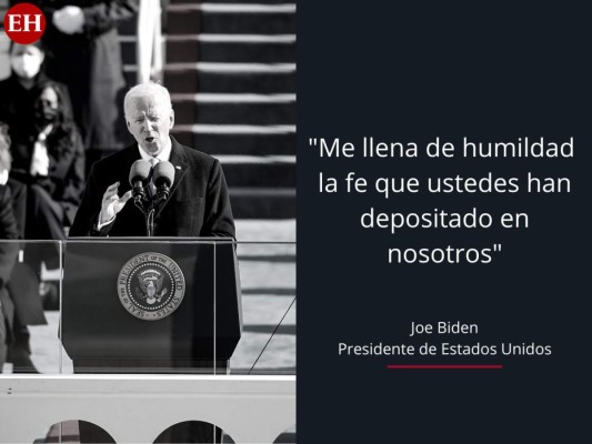 Las frases del primer discurso de Joe Biden como presidente de EEUU