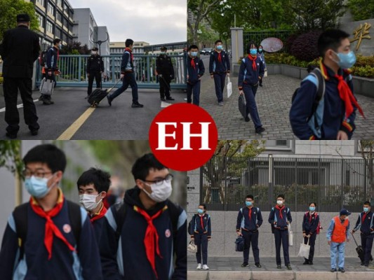 FOTOS: Bajo máxima seguridad, China regresa a clases