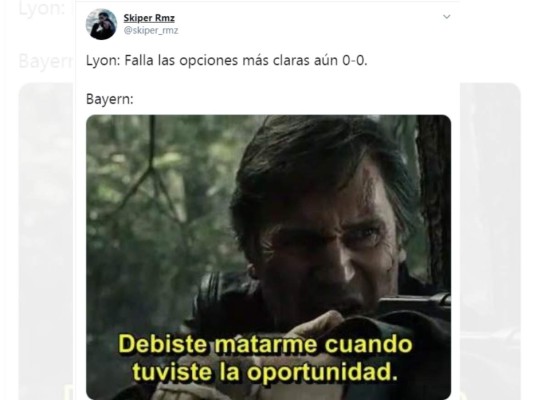 Los divertidos memes que dejó la victoria 3-0 del Bayern sobre el Lyon