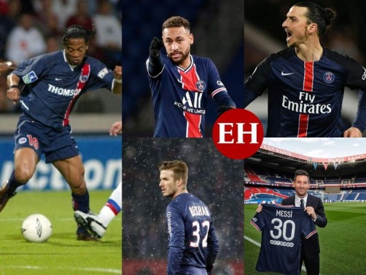 ¡Con Messi en la lista! Las grandes figuras que han vestido la camiseta del PSG (Fotos)