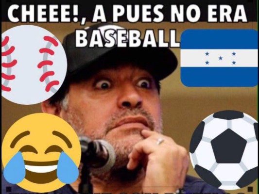 Memes: hondureños se burlan de Maradona