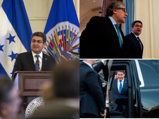 FOTOS: Así fue la visita de Juan Orlando Hernández ante el Consejo Permanente de la OEA