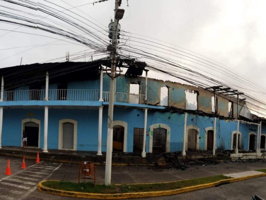 Así era el 'Corredor de los Carrasco', edificio colonial que ardió en llamas