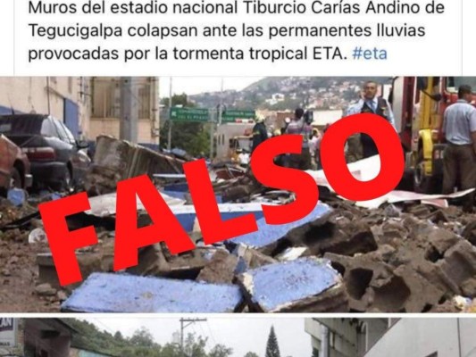 ¡Cuidado Honduras! Estas son las noticias falsas que circulan sobre Eta