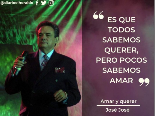 FOTOS: Las frases más románticas de las canciones de José José