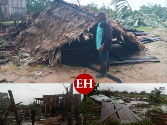 FOTOS: Huracán Iota ya deja severos daños en La Mosquitia