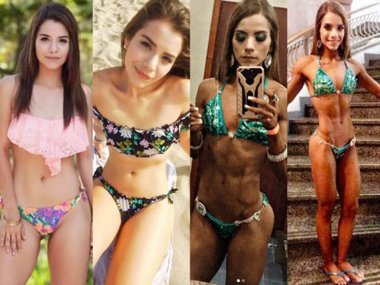 FOTOS: Así ha sido el cambio físico de Jennifer Funes, de palillona a chica fitness