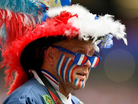 Los rostros más coloridos y apasionados de la final entre Francia y Croacia