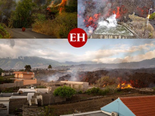 Imágenes desoladoras de la erupción del volcán de La Palma, España