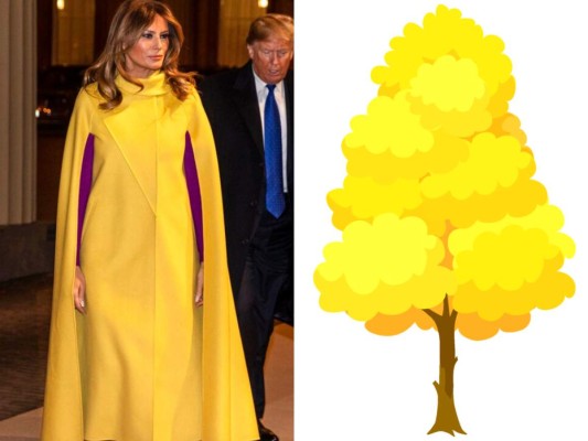 Los divertidos memes por el vestido amarillo de Melania Trump