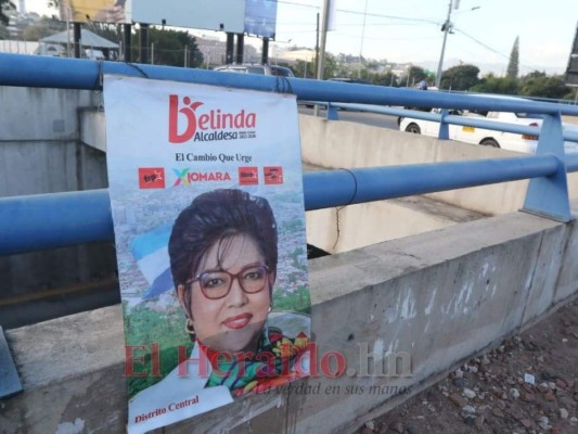 En muros, puentes y carreteras inicia la propaganda de movimientos políticos en la capital (FOTOS)