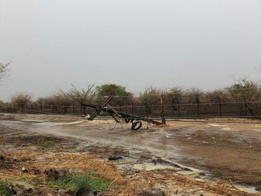 Vendaval provoca severos daños en Choluteca (Fotos)