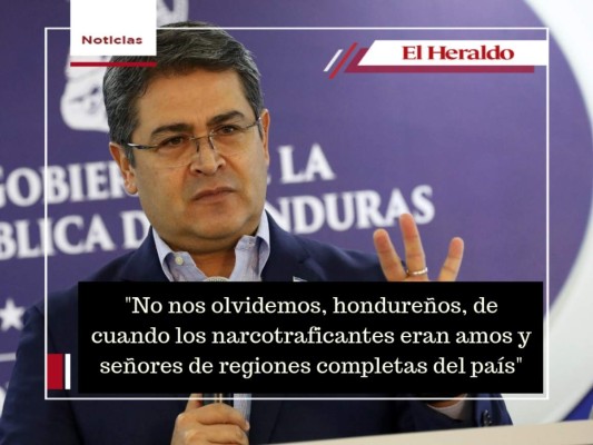 En frases: JOH acusa a oposición de buscar derrocarlo con criminales