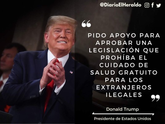 Las destacadas frases de Trump en su discurso del Estado de la Unión