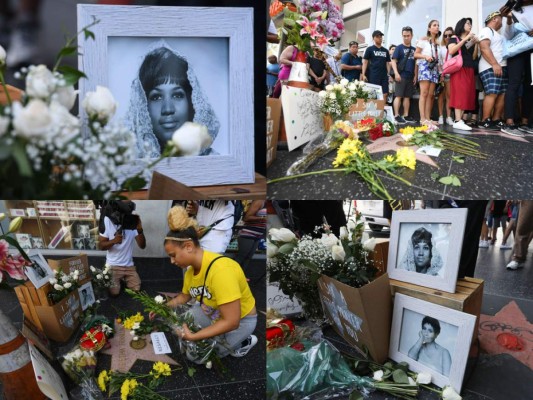 Fans rinden homenaje a Aretha Franklin, la Reina del Soul