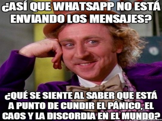 Caída de WhatsApp a nivel mundial genera ola de memes en Internet