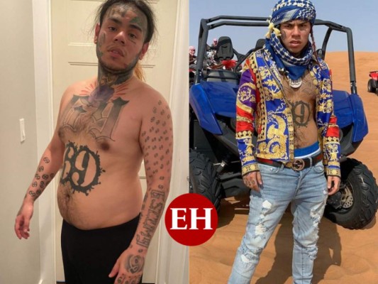 ¡Perdió 60 libras! El increíble cambio físico de Tekashi 6ix9ine