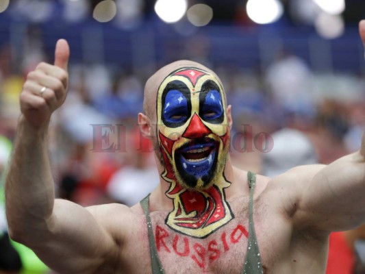 Los rostros más coloridos y apasionados de la final entre Francia y Croacia