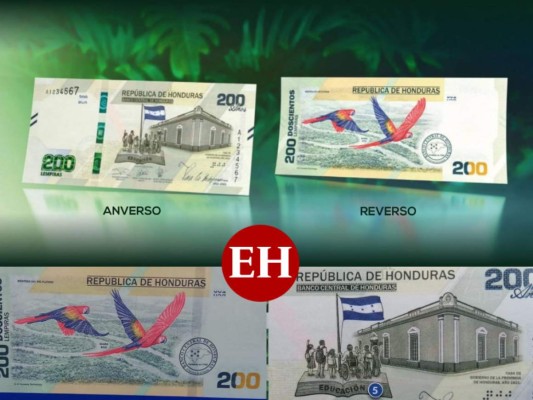 FOTOS: Así luce el billete de 200 lempiras que circulará a partir de septiembre