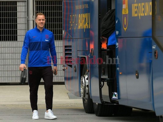 FOTOS: Totalmente custodiado el Camp Nou a pocas horas del clásico entre Barcelona y Real Madrid