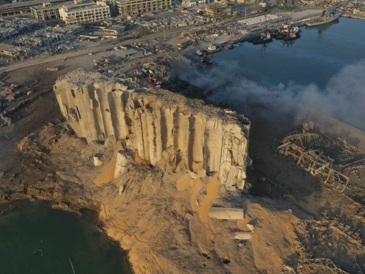 Imágenes aéreas muestran la destrucción tras explosión en Beirut