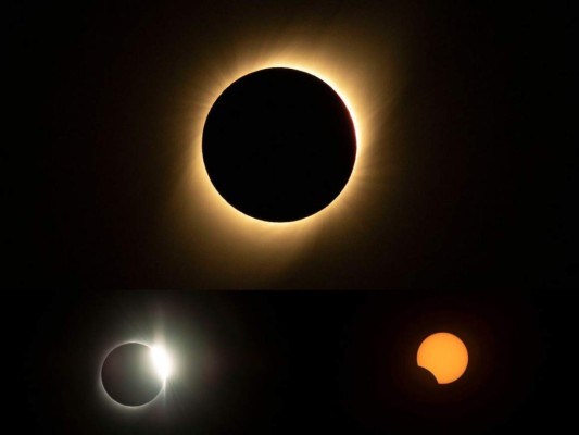 Las espectaculares imágenes que dejó el eclipse solar sudamericano 2019