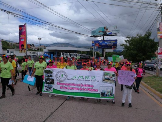 Protestan contra la impunidad en crímenes perpetrados contra mujeres en Honduras