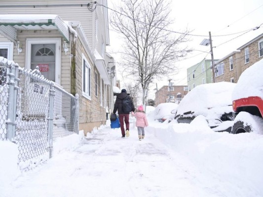 Las imágenes más impresionantes de la nevada en Nueva York