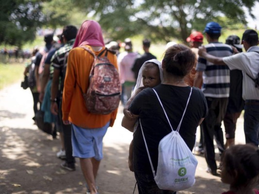 FOTOS: Ellos son los niños hondureños de la caravana migrante que buscan llegar a Estados Unidos