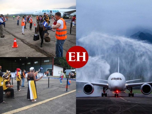 FOTOS: Así fue la llegada del primer vuelo de Air Europa al Golosón de La Ceiba