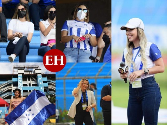 Bellas aficionadas engalanan el Olímpico; disfrutarán el Honduras-Costa Rica