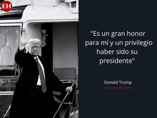 Las mejores frases de Donald Trump durante su último discurso como presidente de EE UU (FOTOS)