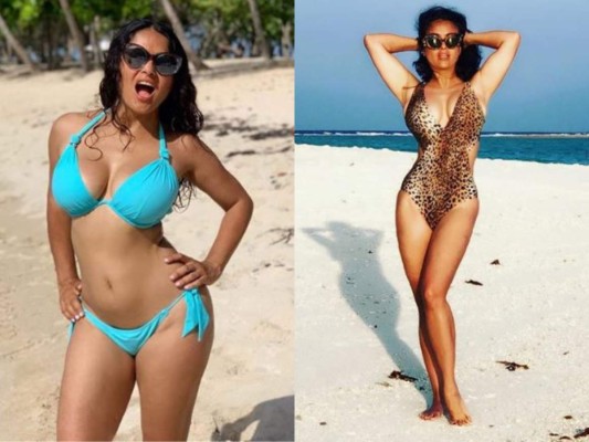 Salma Hayek y sus mejores fotos en bikini a los 53 años