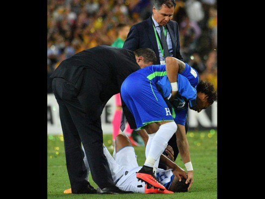 Las dolorosas fotos de los jugadores de Honduras tras ser eliminados del Mundial