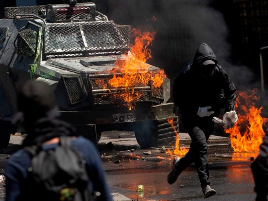 Las fotos más impactantes de las violentas protestas en Chile