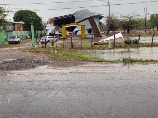 Vendaval provoca severos daños en Choluteca (Fotos)