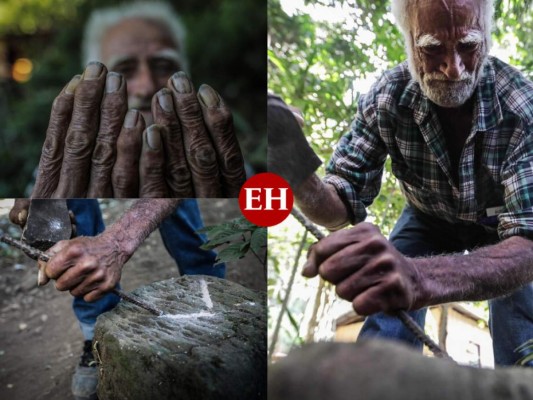 FOTOS: Artista ermitaño esculpe rocas en una montaña de Nicaragua