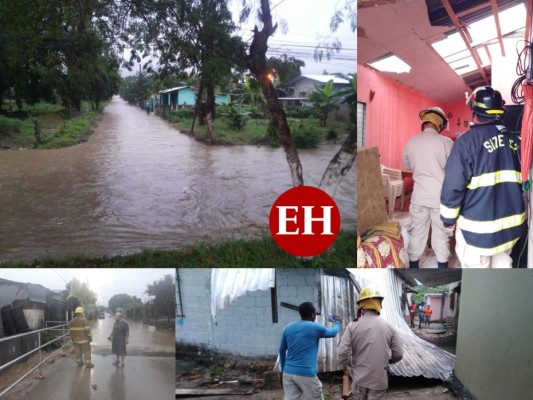 Casas sin techo y fuertes inundaciones deja frente frío en el norte de Honduras