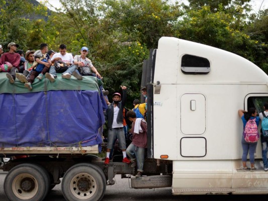 Las 20 fotos más impactantes de la caravana migrante