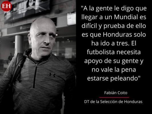 Las frases de Fabián Coito a pesar de la crisis en la 'H'