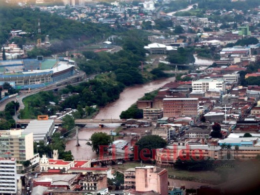 FOTOS: Así se ve desde lo alto la capital de Honduras tras golpe de Eta