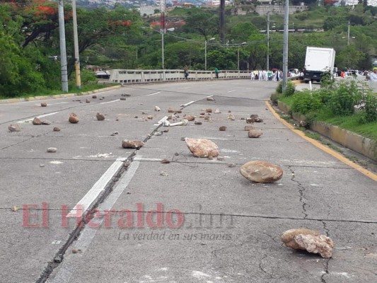 Así se desarrollaron las protestas este lunes en la capital de Honduras