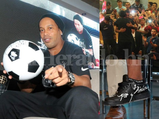 Fotos: Los momentos que no viste en TV de la llegada de Ronaldinho a Honduras