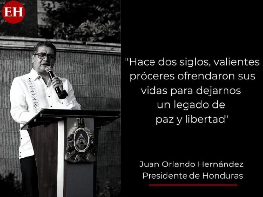 Las frases del presidente Hernández en el 199 aniversario de Independencia