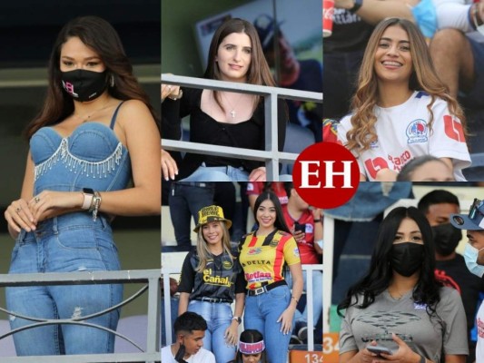 Duelo de bellezas: Hermosas aficionadas adornan final de ida entre Olimpia y Real España