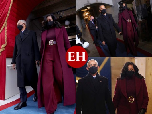 Michelle Obama impacta con poderoso look en investidura de Biden