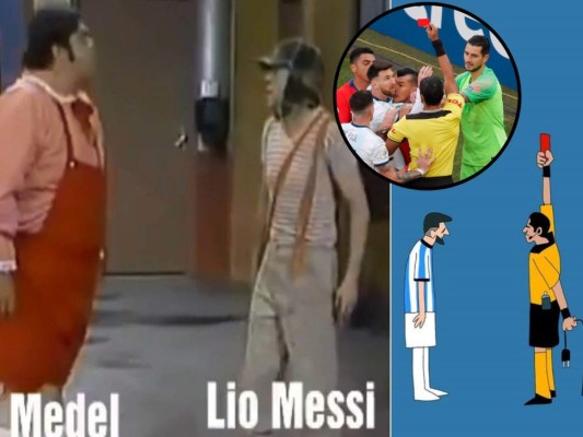 Messi es víctima de memes tras ser expulsado en el partido Argentina vs Chile en Copa América